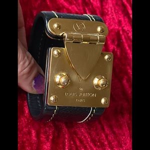 Sale Authentic Louis Vuitton leather cuff bracelet